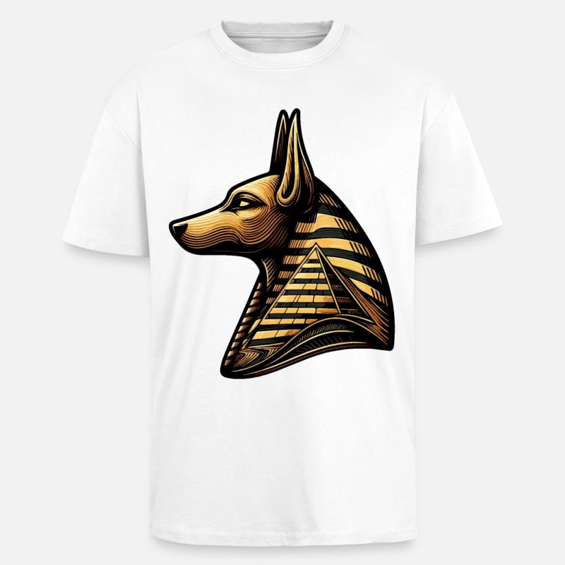 Anubis | Wächter der Gräber Ägypten - Oversized Heavyweight Unisex T-Shirt - Weiß