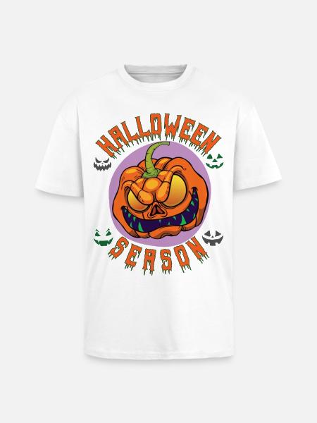Saison d’Halloween - T-shirt unisexe oversize épais - blanc