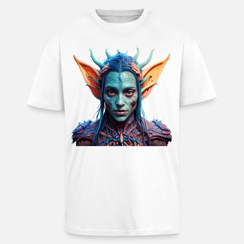 Psy Night Elves — Night Elf - Oversized Heavyweight Unisex T-Shirt - Weiß