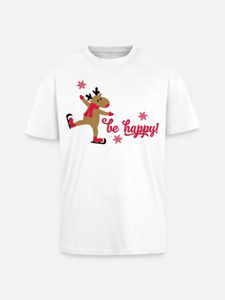 Funny Christmas - Unisex Oversized Heavyweight T-shirt - white
