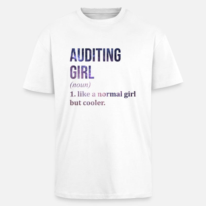 Auditor - Unisex Oversized Heavyweight T-shirt - white