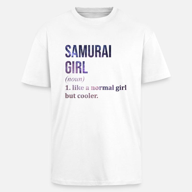 Samurai Samurai Samurai - Unisex Oversized Heavyweight T-shirt - white