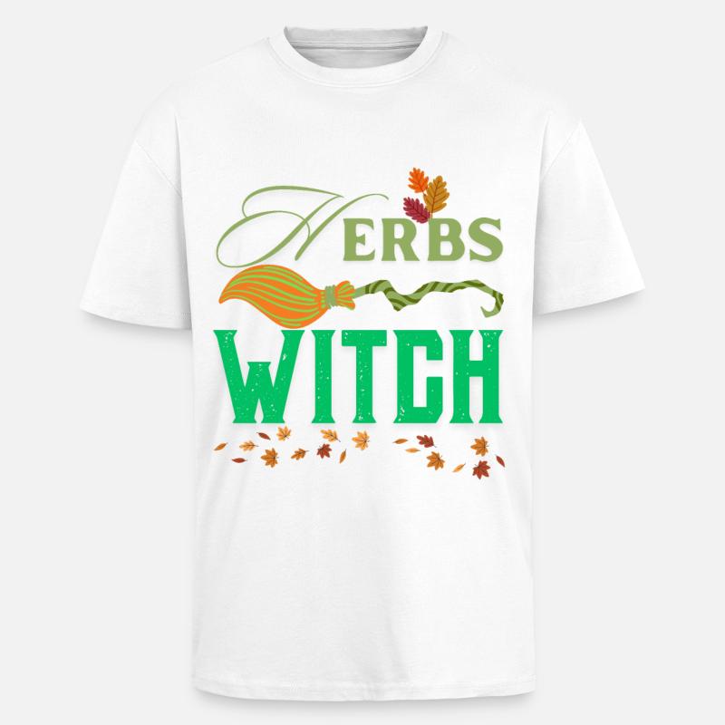 Herbs Witch Wild Witchy & Herbal Design - Oversized Heavyweight Unisex T-Shirt - Weiß