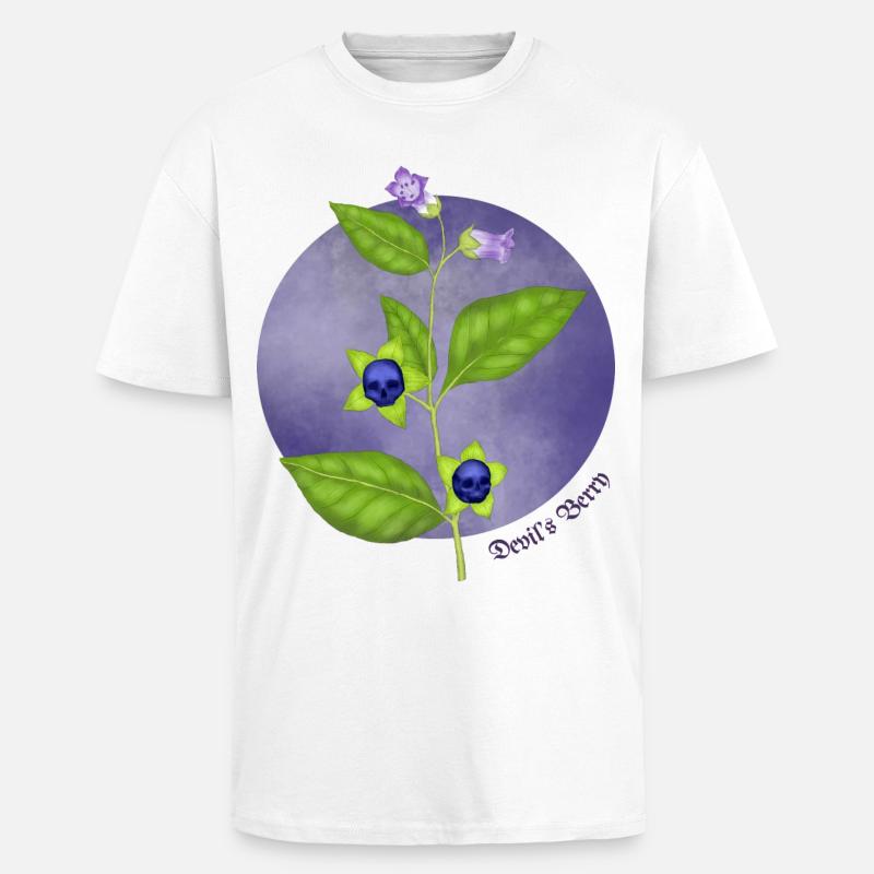 Devil's Berry - Unisex Oversized Heavyweight T-shirt - white