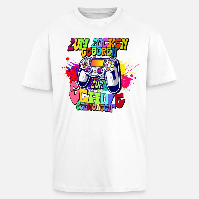 Graffiti Controller Neonfarben progamer - Oversized Heavyweight Unisex T-Shirt - Weiß
