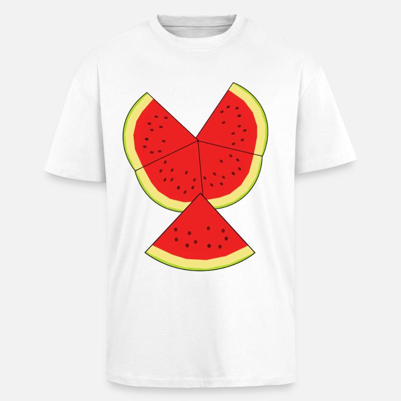 Melon Summer Refreshment Fruit Fruit - Unisex Oversized Heavyweight T-shirt - white