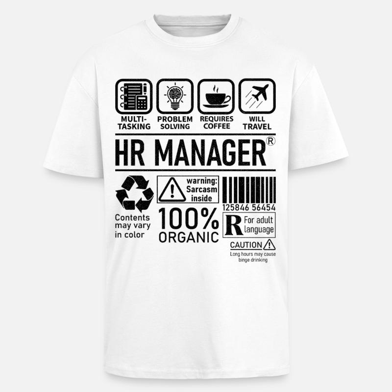 Hr Manager multi tasking problem solving - Oversized Heavyweight Unisex T-Shirt - Weiß