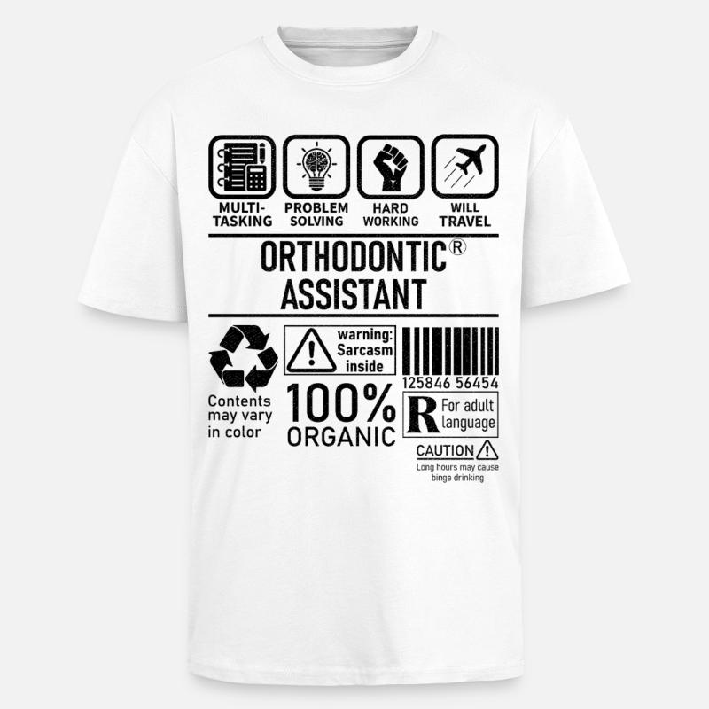 Orthodontic Assistant multi tasking problem - Oversized Heavyweight Unisex T-Shirt - Weiß