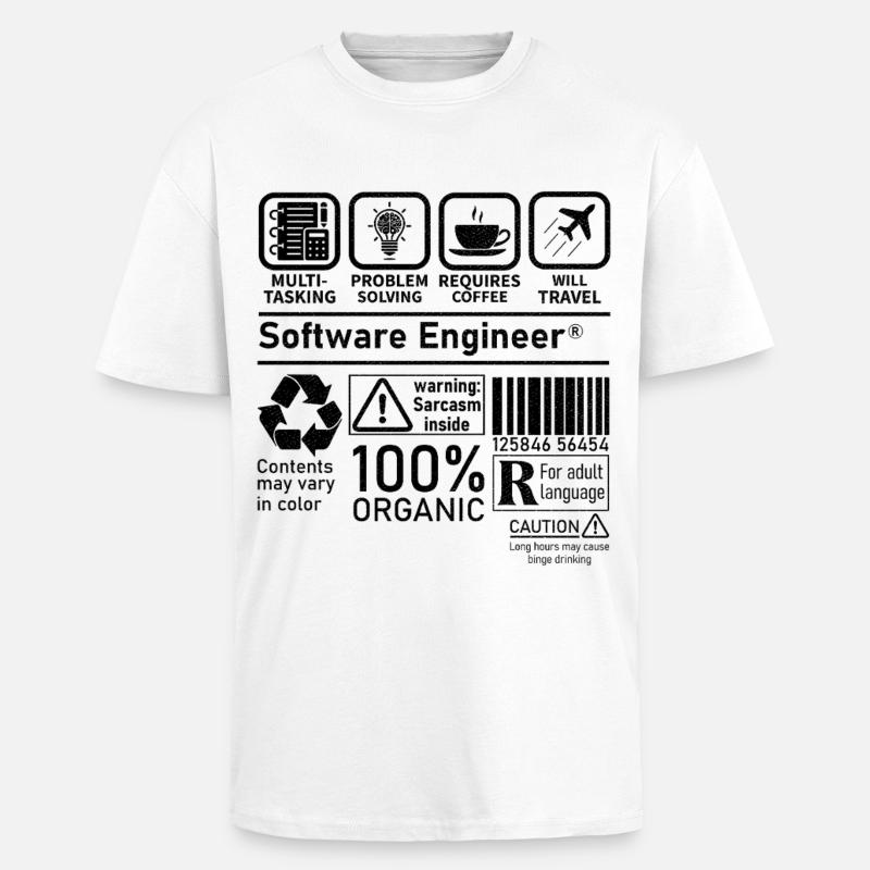 software engineer multi tasking problem solving - Oversized Heavyweight Unisex T-Shirt - Weiß