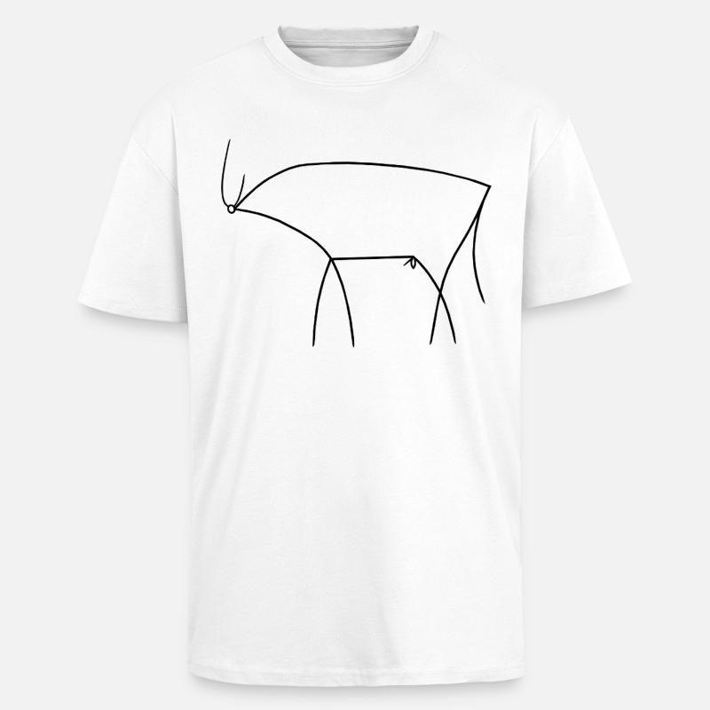 Bull - Unisex Oversized Heavyweight T-shirt - white