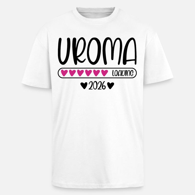 Uroma 2026 loading - Oversized Heavyweight Unisex T-Shirt - Weiß