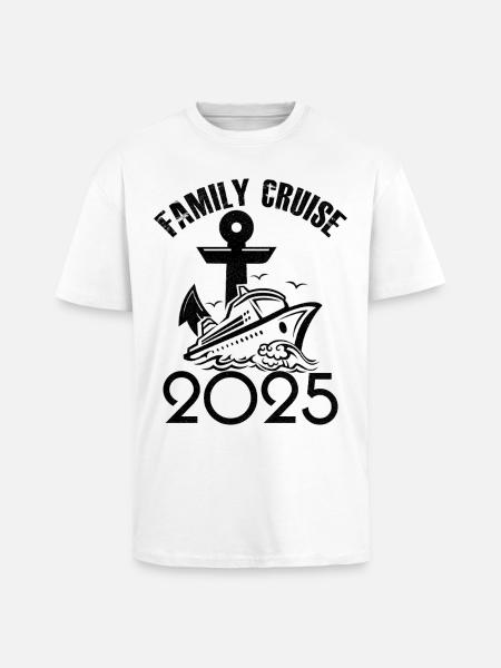 Family cruise 2025 - Unisex Oversized Heavyweight T-shirt - white