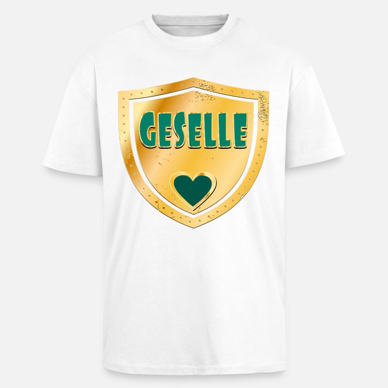 BERUFE IM HANDWERK - ABSCHLUSS GESELLE - Oversized Heavyweight Unisex T-Shirt - Weiß