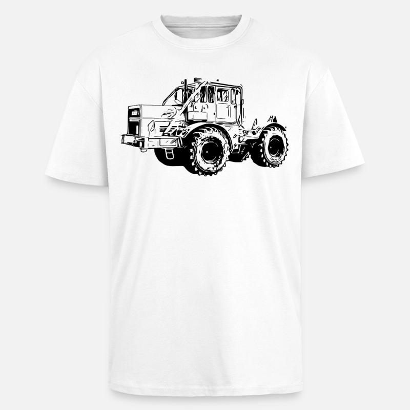 Kraftmaschine K700 Traktor - Oversized Heavyweight Unisex T-Shirt - Weiß