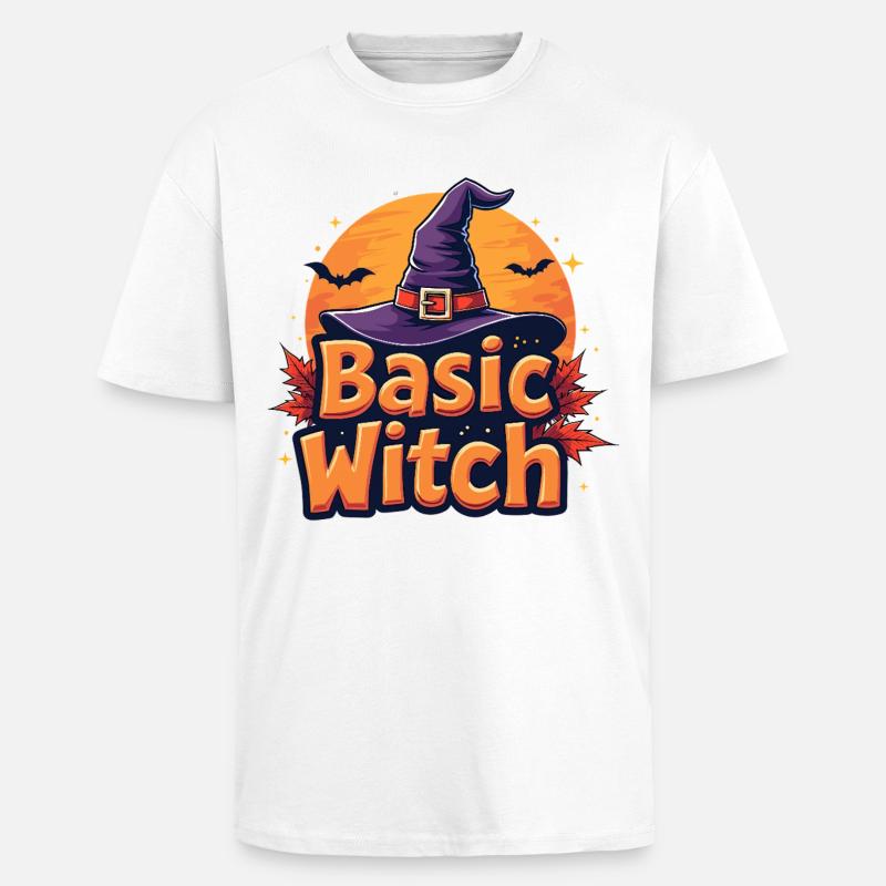 Basic Witch Halloween-Spruch - Oversized Heavyweight Unisex T-Shirt - Weiß