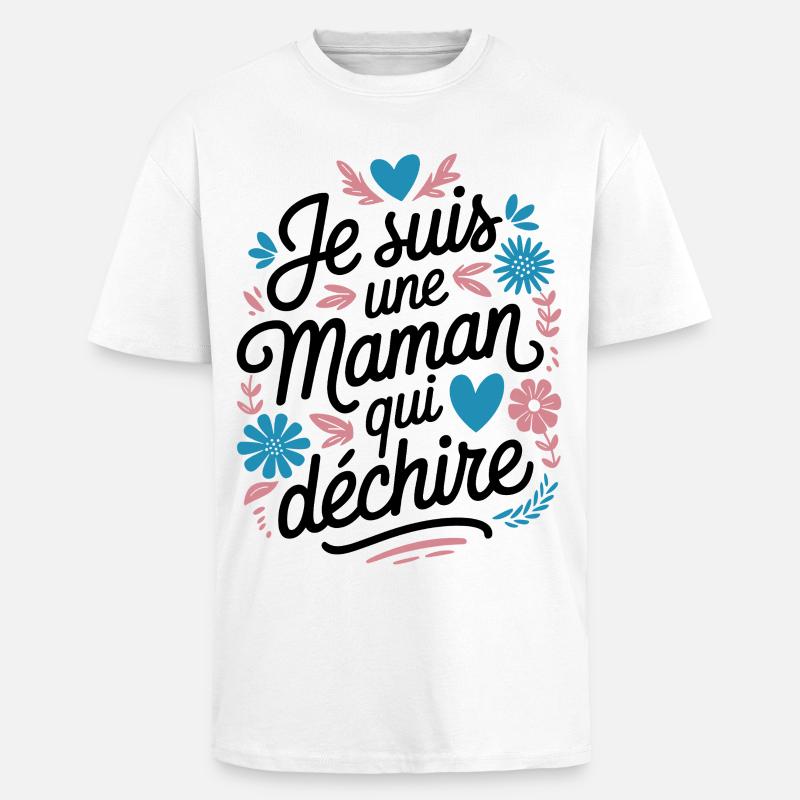 Ich bin eine Killer-Mutter - Oversized Heavyweight Unisex T-Shirt - Weiß