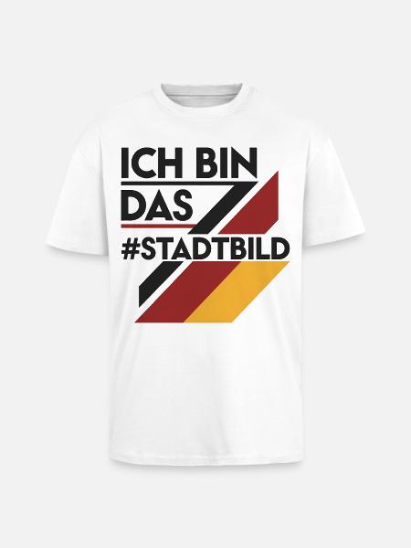 Ich Bin Das Stadtbild Politisches Statement - Oversized Heavyweight Unisex T-Shirt - Weiß