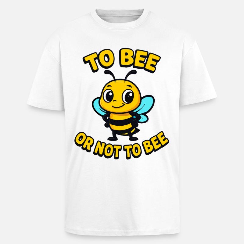 Biene oder nicht Biene - Oversized Heavyweight Unisex T-Shirt - Weiß