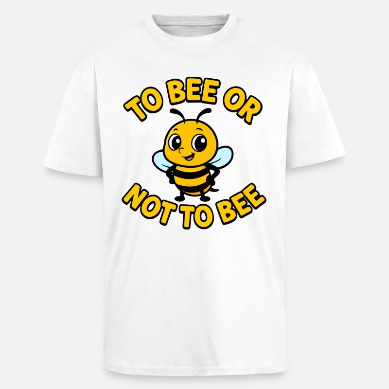 Biene oder nicht Biene - Oversized Heavyweight Unisex T-Shirt - Weiß