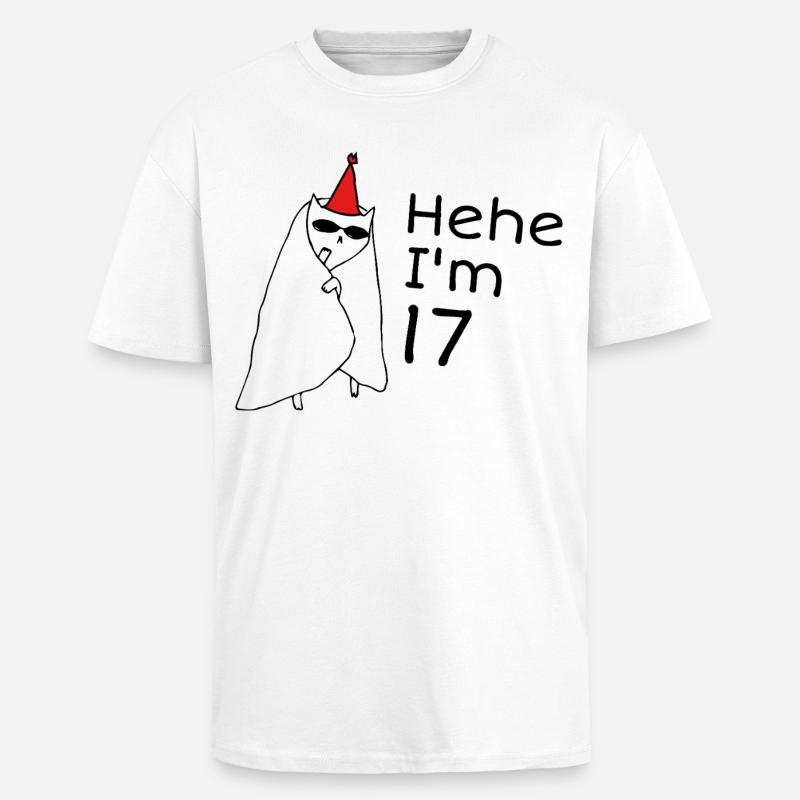 17-jähriges Jubiläum – 17-jähriges Jubiläumsgeschenk - Oversized Heavyweight Unisex T-Shirt - Weiß