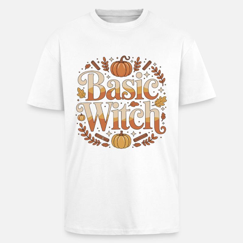 Witchcraft Basic Witch Enchanted Tarot Reading - Unisex Oversized Heavyweight T-shirt - white