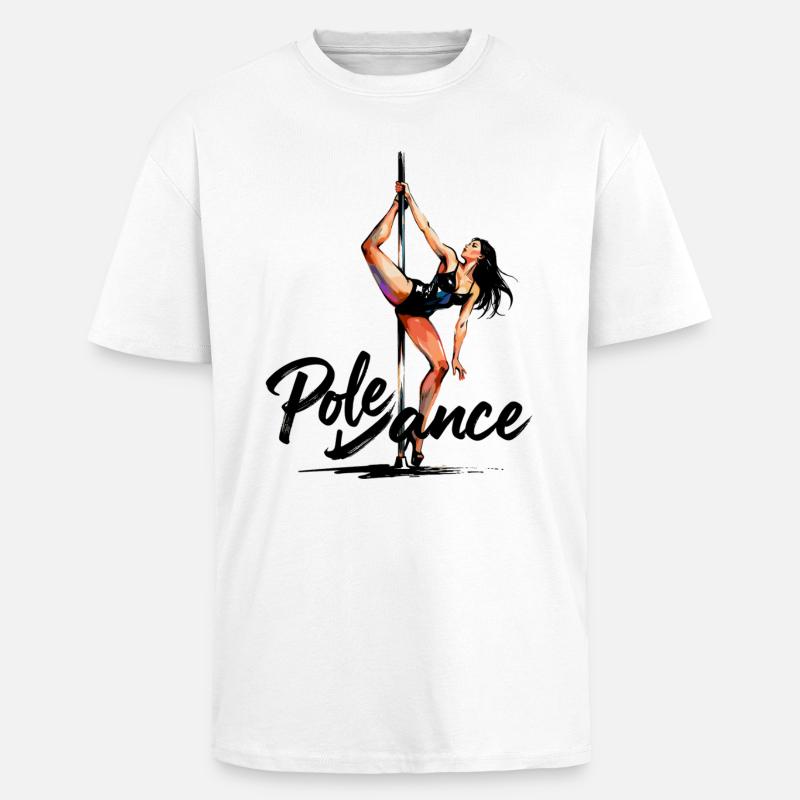 Pole Dance Poledancerin ästhetisch Geschenk - Oversized Heavyweight Unisex T-Shirt - Weiß