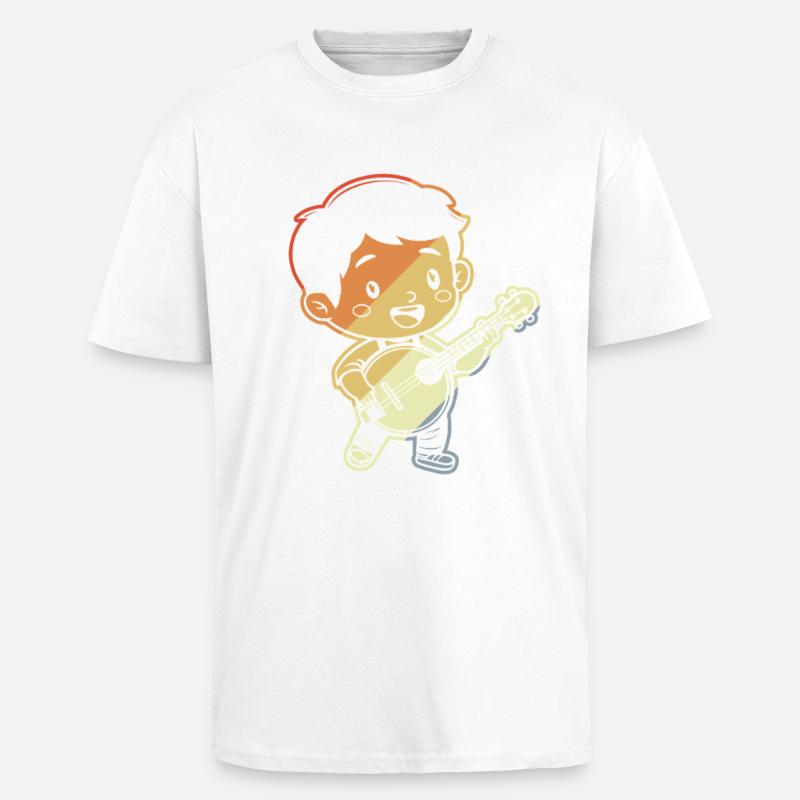 Kleiner Banjoist Comic - Oversized Heavyweight Unisex T-Shirt - Weiß