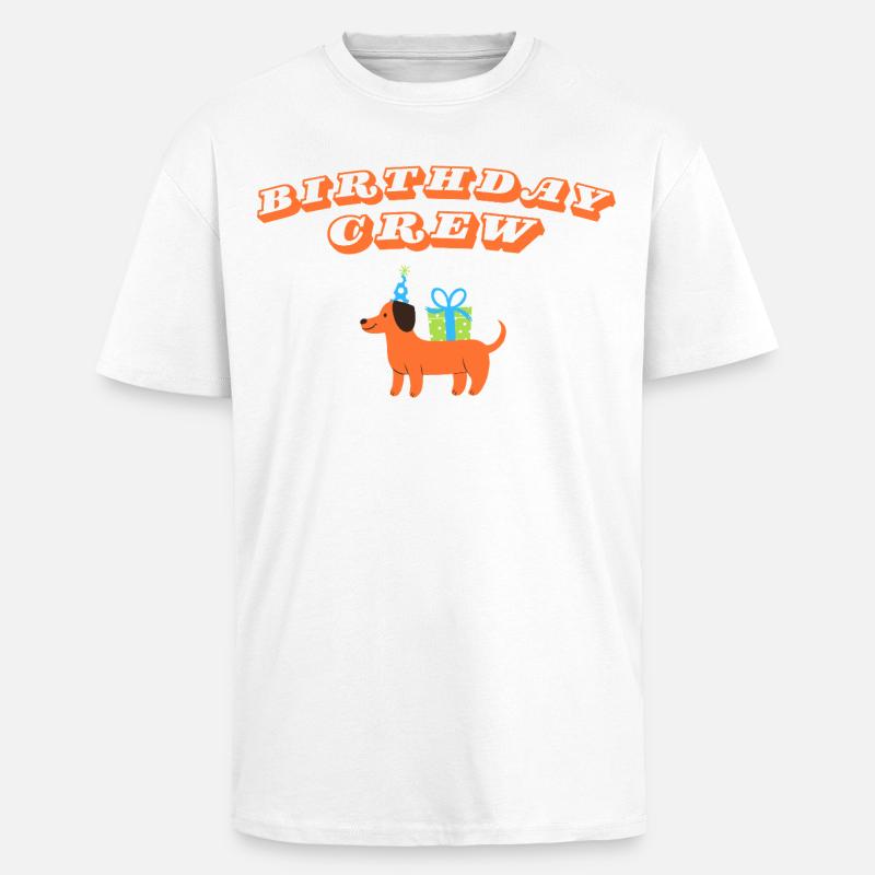 Happy Birthday - Unisex Oversized Heavyweight T-shirt - white
