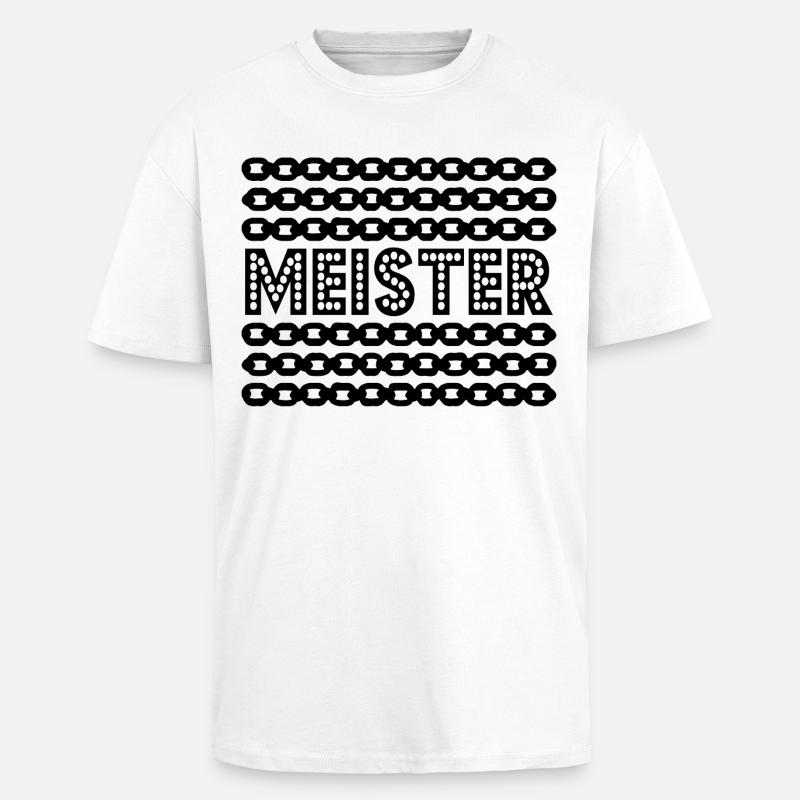 Master Degree Master Chains - Unisex Oversized Heavyweight T-shirt - white