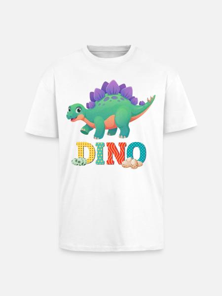 DINO - Unisex Oversized Heavyweight T-shirt - white