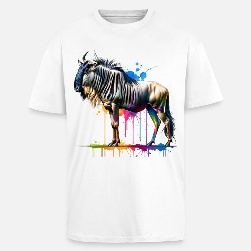 GNU Gift - Unisex Oversized Heavyweight T-shirt - white