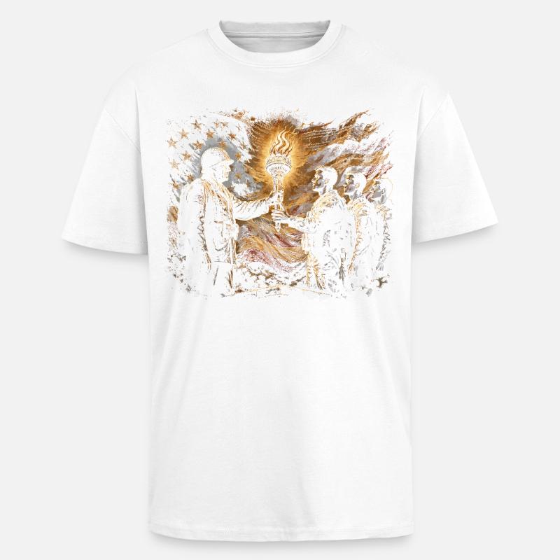 Veterans Day for Democrats - Unisex Oversized Heavyweight T-shirt - white