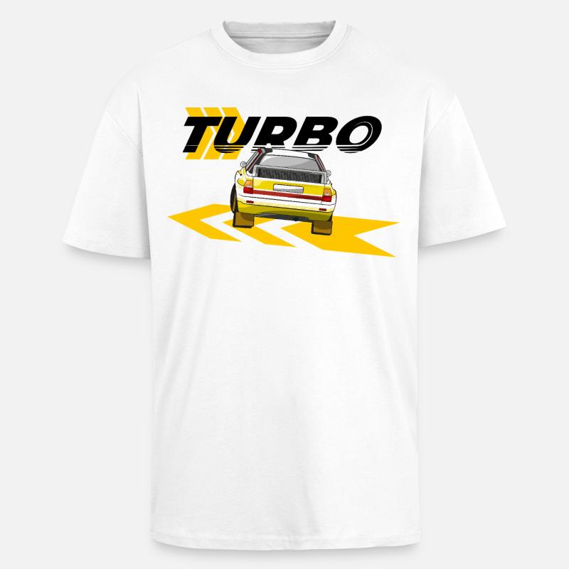 Rallye Quattro A2 Drift - T-shirt unisexe oversize épais - blanc