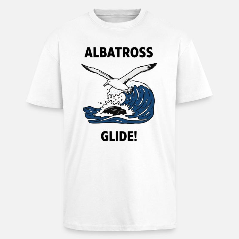 Albatros, Heuler, Seegleit-Albatros - Oversized Heavyweight Unisex T-Shirt - Weiß