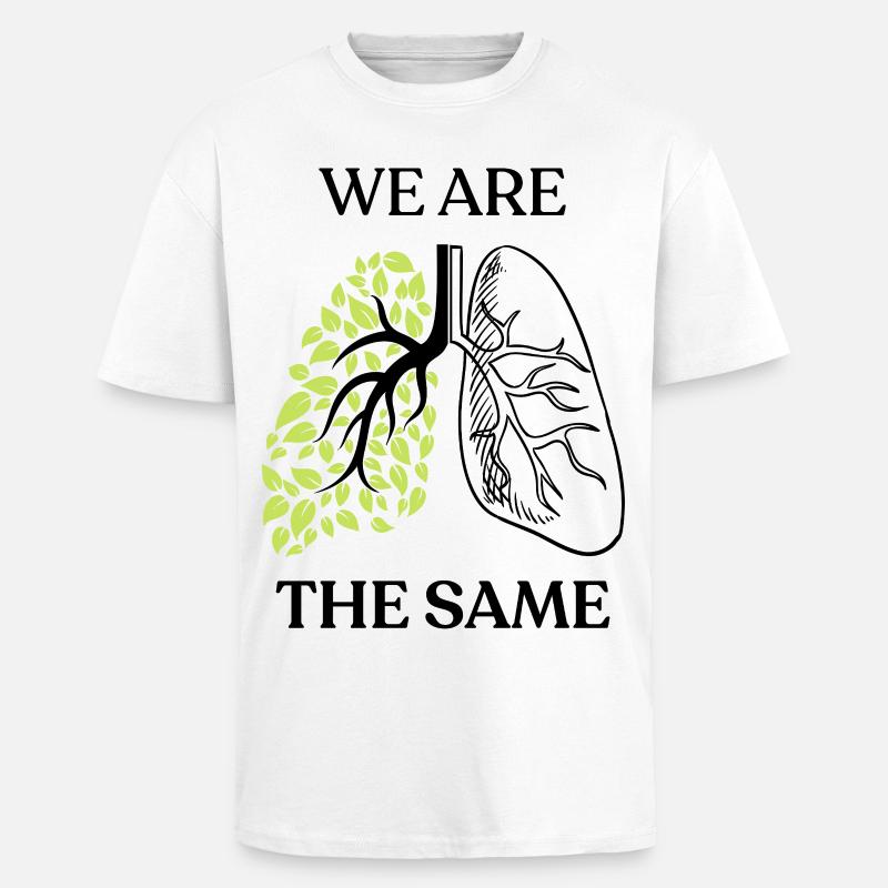 We Are The Same - Unisex Oversized Heavyweight T-shirt - white