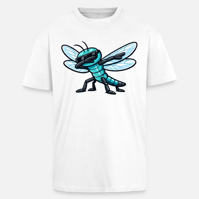 Dab de la Libellule - T-shirt unisexe oversize épais - blanc