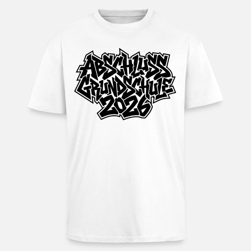 Abschluss Grundschule 2026 Graffiti - Oversized Heavyweight Unisex T-Shirt - Weiß