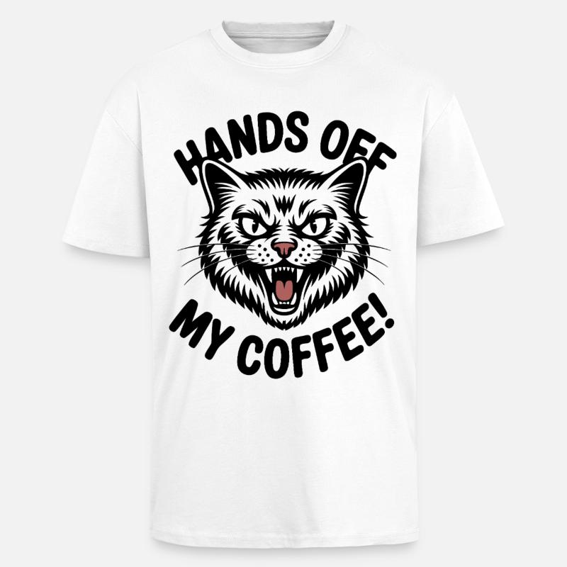 Coffee is mine - Unisex Oversized Heavyweight T-shirt - white