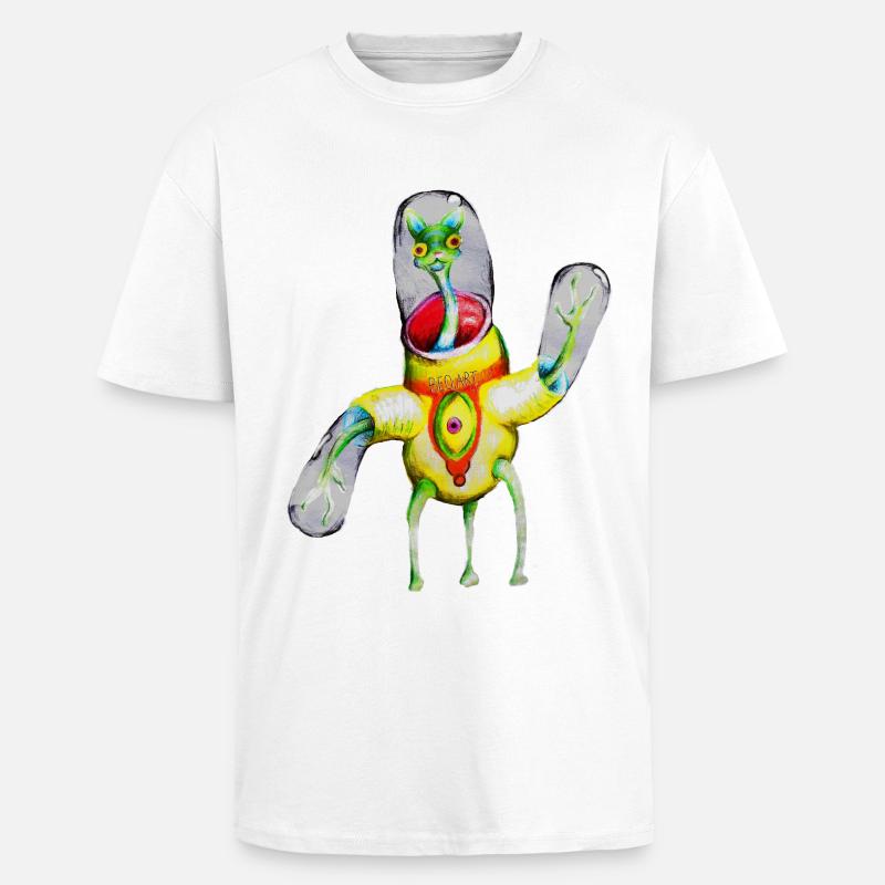 Jumpee - Unisex Oversized Heavyweight T-shirt - white