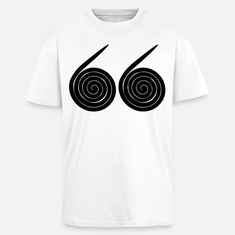 Escargots numéro 66 - T-shirt unisexe oversize épais - blanc