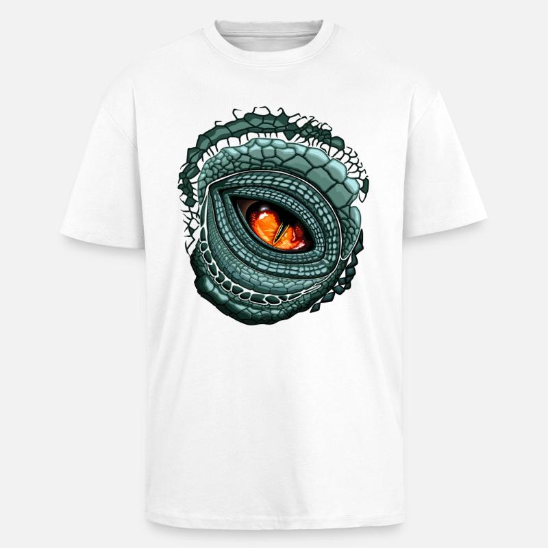 Primal Eye Predator - Unisex Oversized Heavyweight T-shirt - white