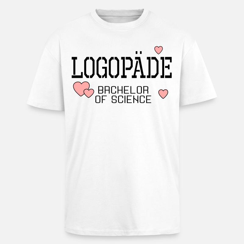 Logopäde Bachelor-Studium Logopädie - Oversized Heavyweight Unisex T-Shirt - Weiß
