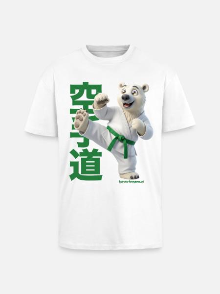 Karate Eisbär - Oversized Heavyweight Unisex T-Shirt - Weiß