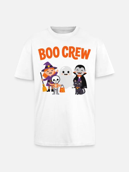 Boo Crew Halloween-Freunde - Oversized Heavyweight Unisex T-Shirt - Weiß