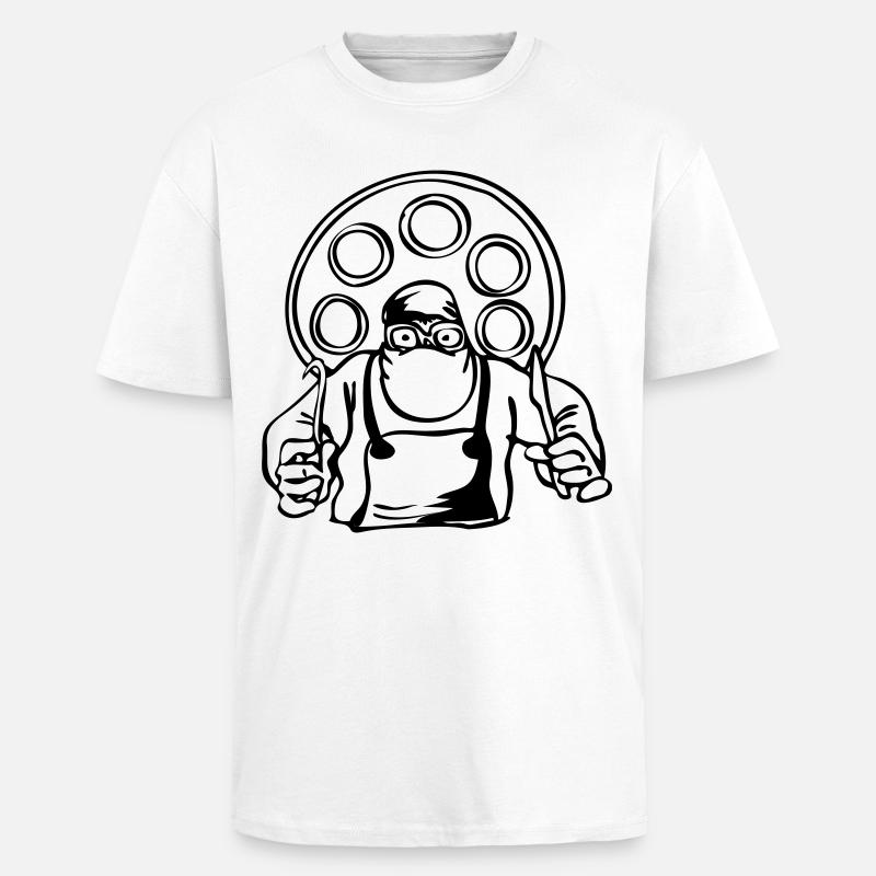 Chirurg - Oversized Heavyweight Unisex T-Shirt - Weiß
