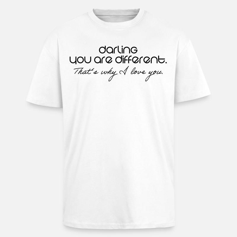 Romantisch - Oversized Heavyweight Unisex T-Shirt - Weiß