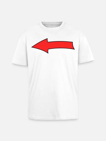 Pfeilbogen - Oversized Heavyweight Unisex T-Shirt - Weiß