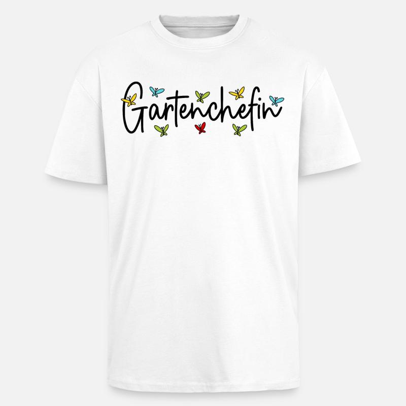 Garten Chefin Gärtnerin Gartenarbeit Gartenchefin - Oversized Heavyweight Unisex T-Shirt - Weiß