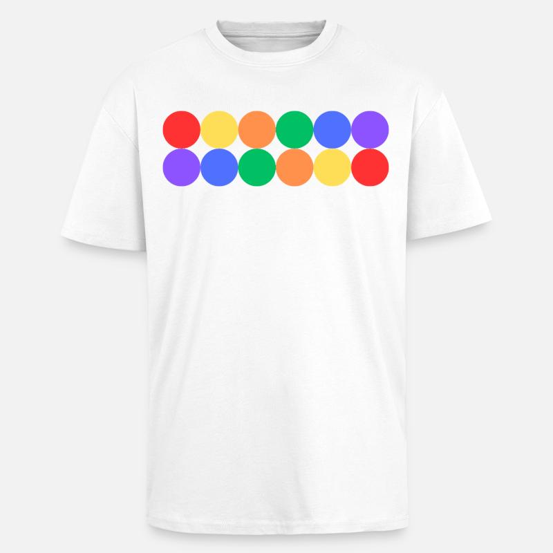 Rainbow Pride - Oversized Heavyweight Unisex T-Shirt - Weiß