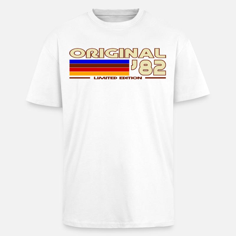 1982 - Unisex Oversized Heavyweight T-shirt - white